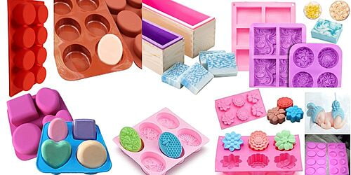 Silicone Aromatherapy Wax Melts Molds 4-cavity Circle/oval/square Soap  Silicone Moulds - Soap Making Moulds