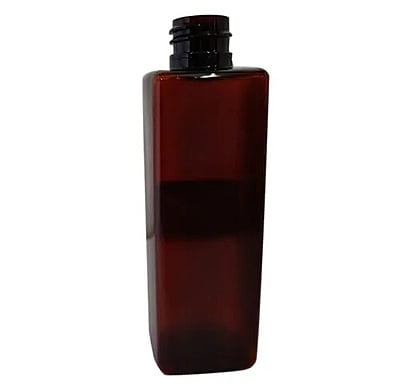 100ml SQUARE PET Bottle AMBER - 20mm Neck