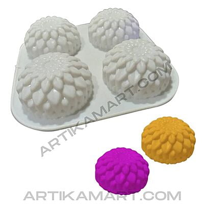 Silicon Mold Sunflower - 4 Cavity - 90g