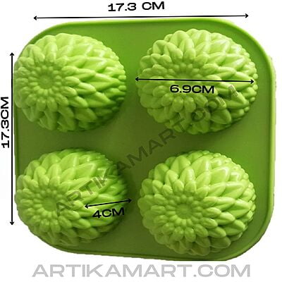 Silicon Mold Sunflower - 4 Cavity - 90g