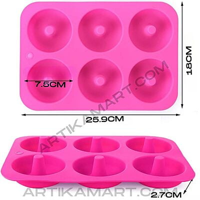 Silicon Mold Donut - 6 Cavity - 50-60g