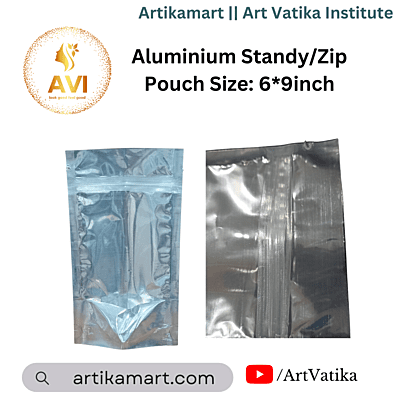 Aluminium Standy/Zip Pouch Size: 6*9inch