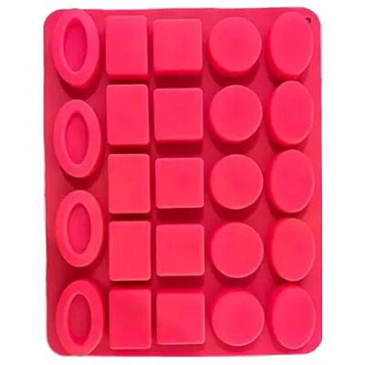 Silicone Soap Mold 5 shapes 24 Cavity - 25 gm