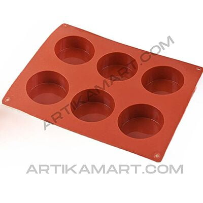 Silicon Mold Round - 6 Cavity - 50g