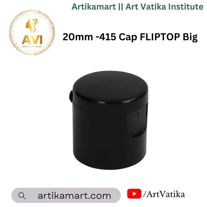 20mm-415 Cap FLIPTOP BLACK