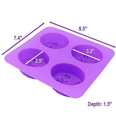 Silicon Mold Dragonfly Lotus 4 Cavity