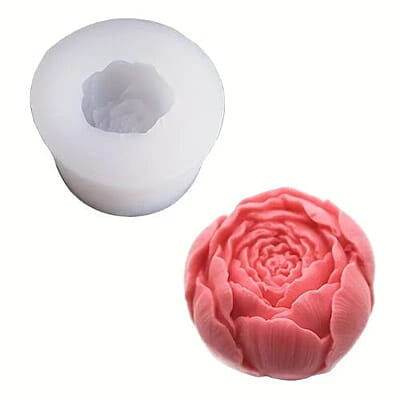 Silicon Mold Candle Rose Flower 19gm