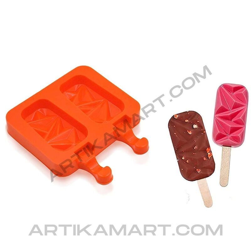 Silicon Mold Cake Sickle Diamond - 2 Cavity - 40-50g