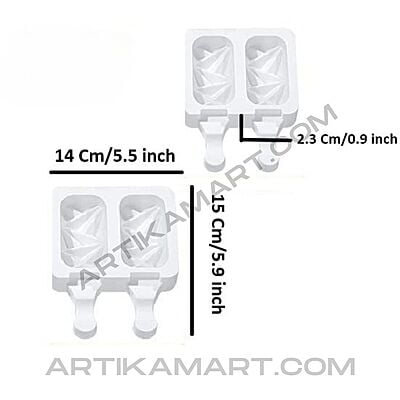 Silicon Mold Cake Sickle Diamond - 2 Cavity - 40-50g