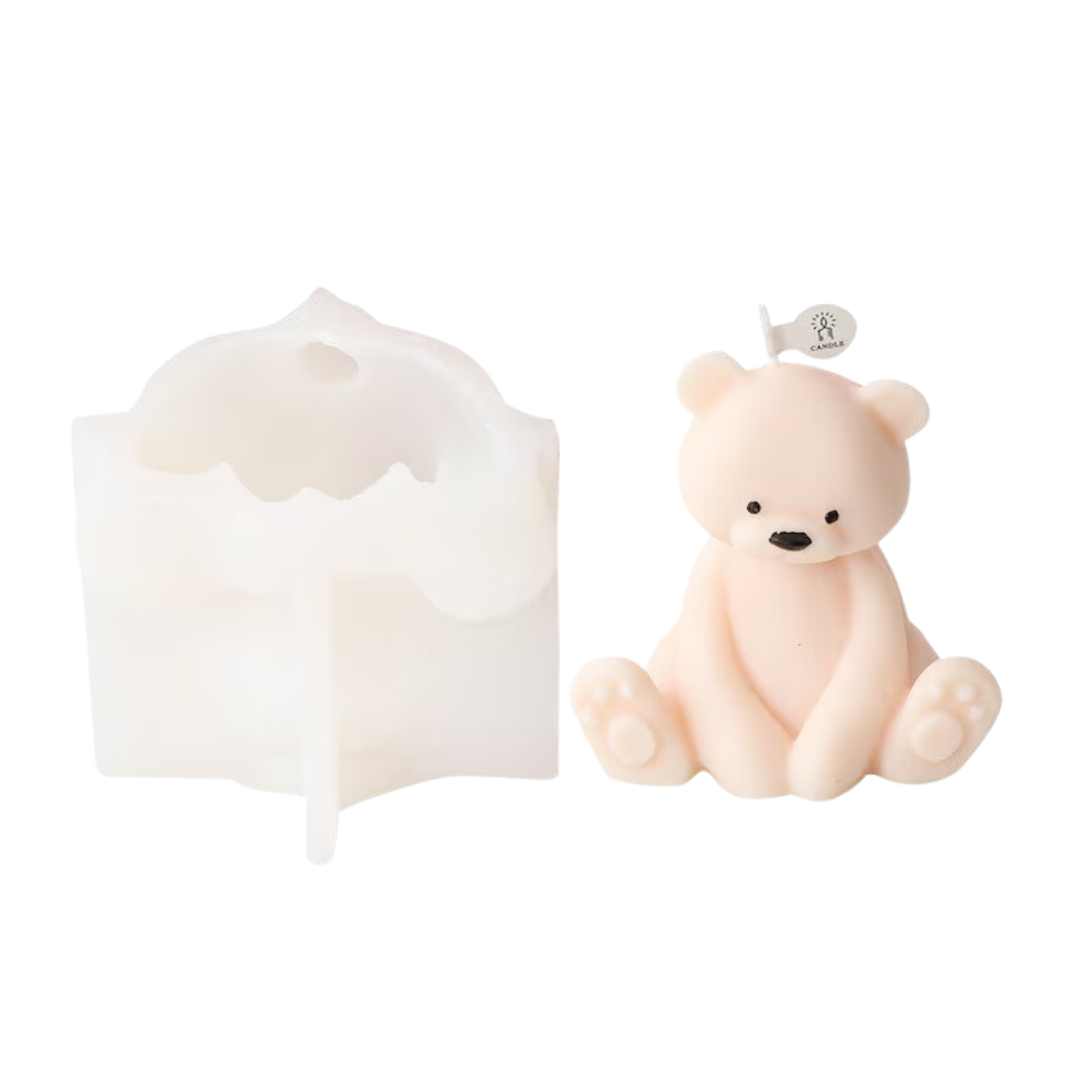 Silicon Mold Candle Teddy with Long Hands