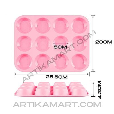 Silicon Mold Muffin - 12 Cavity - 30g