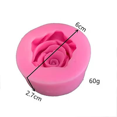 Silicon Mold Candle Rose Petal Small Flower 5.2gm