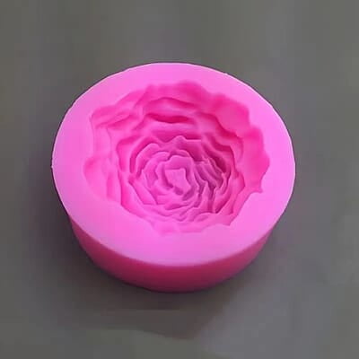 Silicon Mold Candle Peony Small Flower 6.6gm