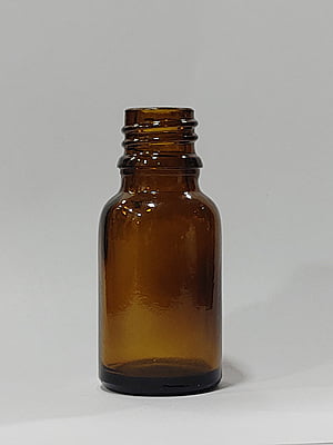 15 ml Serum Bottle AMBER Brown 18mm NECK