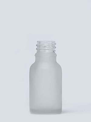 15 ml Serum Bottle FROSTED CLEAR 18mm NECK