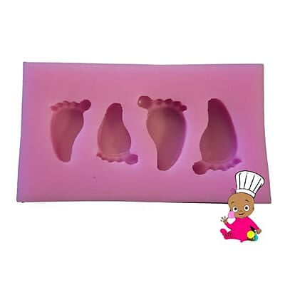 Silicon Mold Candle Baby Feet Small 1.2gm