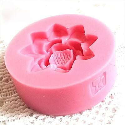 Silicon Mold Candle Lotus Small Flower 4.1gm