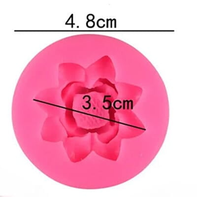 Silicon Mold Candle Lotus Small Flower 4.1gm