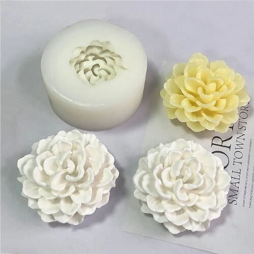 Silicon Mold Candle MarryGold Small Flower 5.8gm