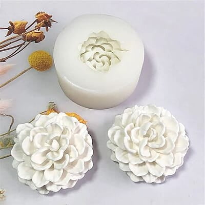 Silicon Mold Candle MarryGold Small Flower 5.8gm