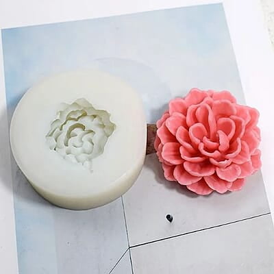 Silicon Mold Candle MarryGold Small Flower 5.8gm