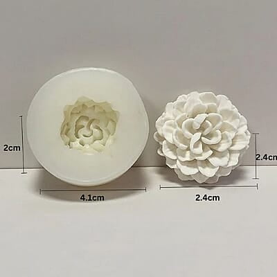 Silicon Mold Candle MarryGold Small Flower 5.8gm