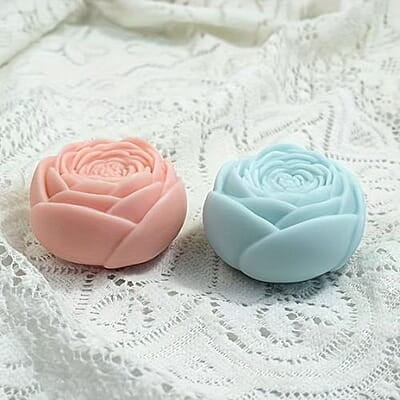 Silicon Mold Candle Rose Bud Small Flower 8.8gm