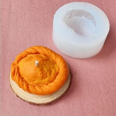 Silicon Mold Candle Gujiya Round