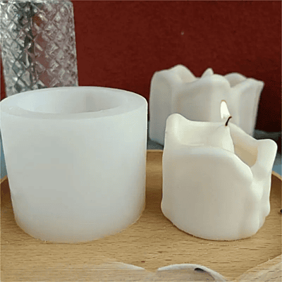 Silicon Mold Melted Candle