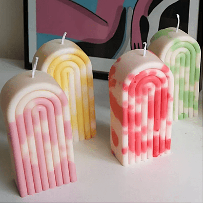 Silicon Mold Candle Rainbow