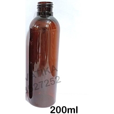 200ML AVON PET BOTTLE AMBER -  24MM NECK