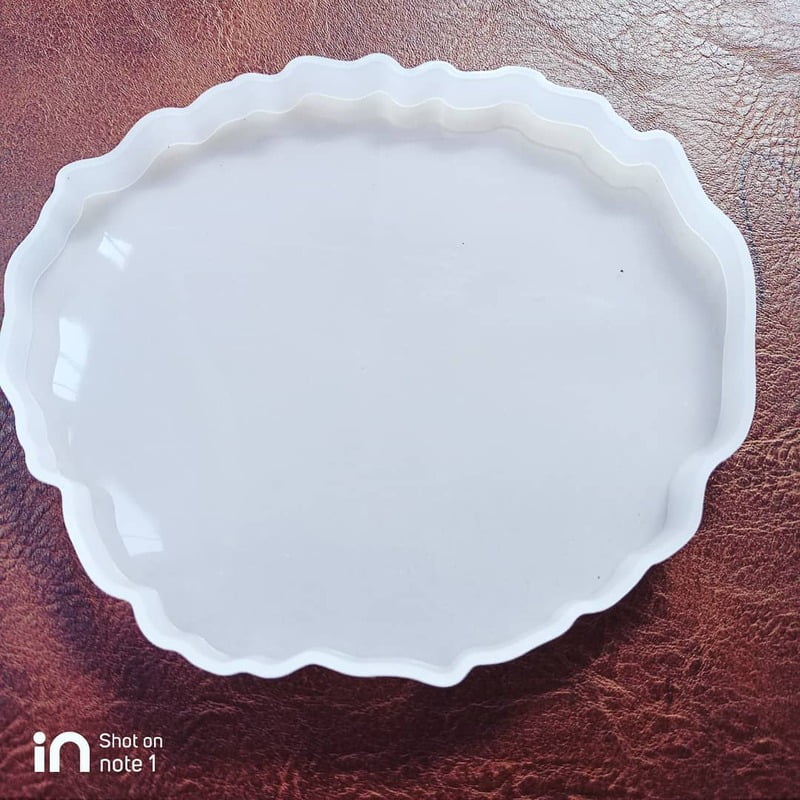 Silicon Mold Resin Coaster Oval 13*11cm