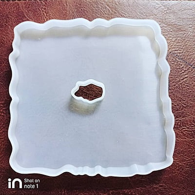 Silicon Mold Resin Coaster Hole SQUARE 12*12cm