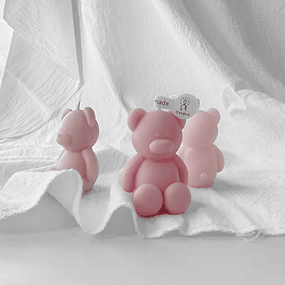 Silicon Mold Candle Cute Teddy Bear