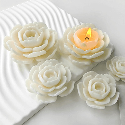 Silicon Mold Candle Japanese Camellia