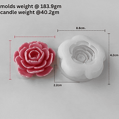 Silicon Mold Candle Japanese Camellia