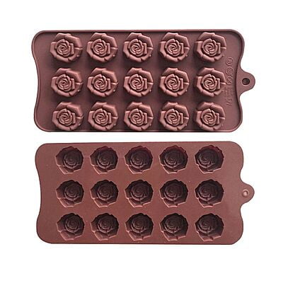 Silicon Mold Chocolate Small Rose- 15 Cavity - 5g