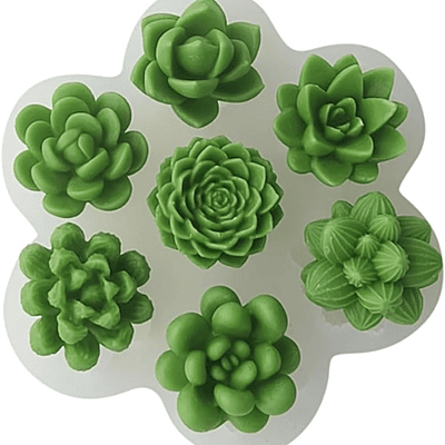 Silicon Mold Candle Mini Cactus 7 Type