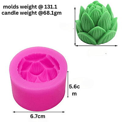 Silicon Mold Candle Flower 1 Lotus - 70g MB