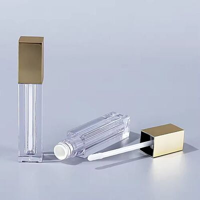 Lipstick - SQUARE - Gold Cap - 3.2ml - Tall Container - Acrylic