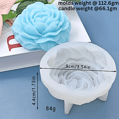 Silicon Mold Candle Peony Thin Quality Flower