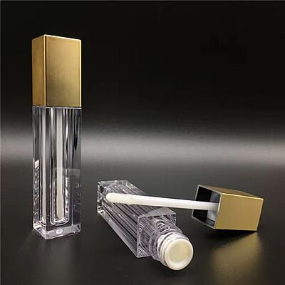 Lipstick - SQUARE - Gold Cap - 3.2ml - Tall Container - Acrylic