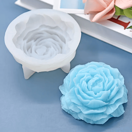 Silicon Mold Candle Peony Thin Quality Flower