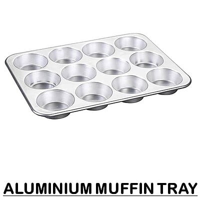 Muffin Mold Tray Aluminium 12 Cavity