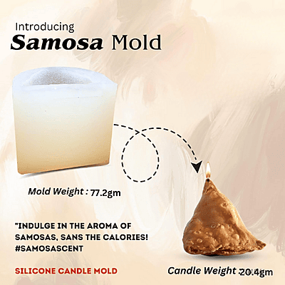 Silicon Mold Candle Samosa