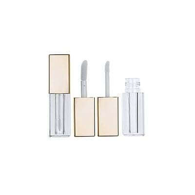 Lipstick - SQUARE - Gold Cap - 4.5ml - Short FAT Container - Acrylic