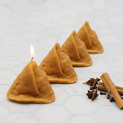 Silicon Mold Candle Samosa