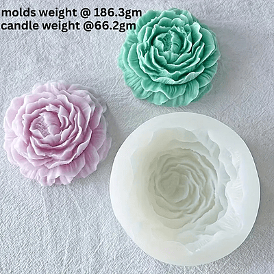 Silicon Mold Candle Peony Bloom Flower