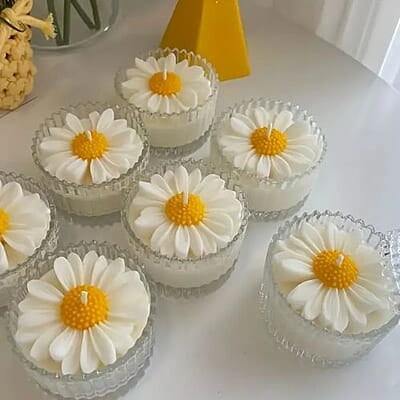 Silicon Mold Candle Daisy Flower