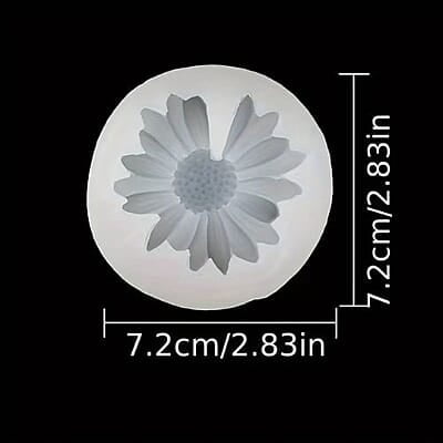 Silicon Mold Candle Daisy Flower